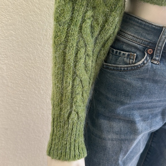 NWOT Zara cable knit sleeve scarf sweater - Picture 9 of 12